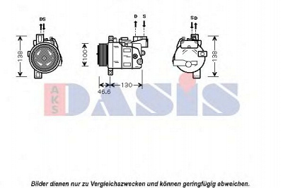 AKS DASIS 850363n -  Компрессор, кондиционер